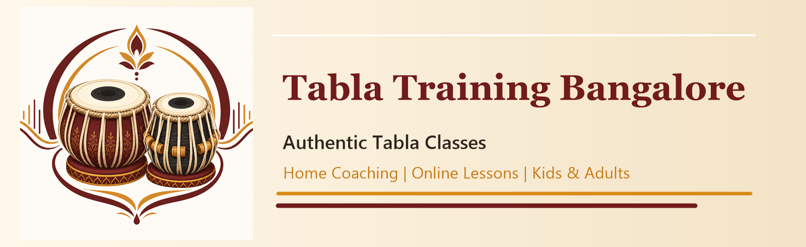 Tabla Training Bangalore footer banner